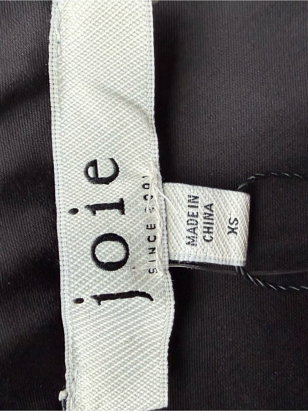 Joie Black Lace-Trim Satin skirt - Picture 6 of 6